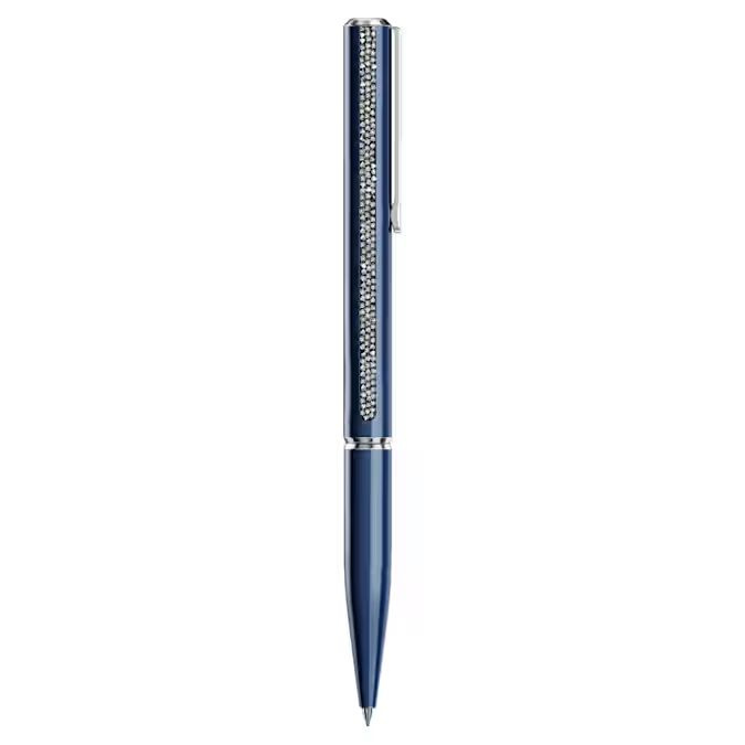 Crystal Shimmer Glide ballpoint pen Blue, Blue lacquered, Chrome plated