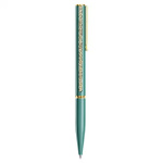 Crystal Shimmer Glide ballpoint pen Green, Green lacquered, Gold-tone plated