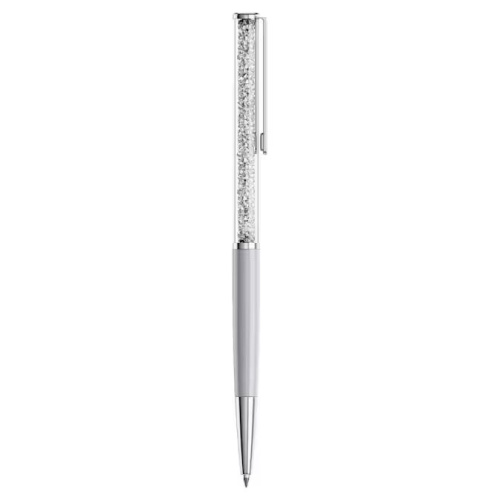 Crystalline Silk ballpoint pen White, White lacquered, Chrome Plated