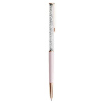 Crystalline Silk ballpoint pen Pink, Pink lacquered, Rose gold-tone plated