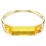 Lucent bangle Yellow, Gold-tone plated