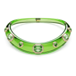 Choker Mixed cuts, Green, Gold-tone plated