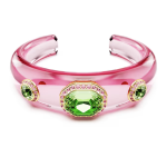Dulcis cuff Mixed cuts, Multicolored, Gold-tone plated