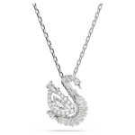 Swan pendant Mixed cuts, Swan, White