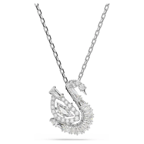 Swan pendant Mixed cuts, Swan, White