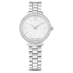 Watch Swiss Made, Metal bracelet, Silver tone, Stainless steel