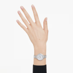 Watch Swiss Made, Metal bracelet, Silver tone, Stainless steel