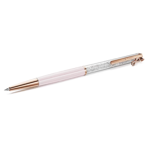 Crystalline Silk ballpoint pen Infinity, Pink lacquered, Rose gold-tone plated
