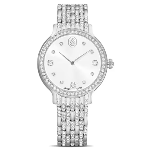 Imber watch Swiss Made, Metal bracelet, Silver tone, Stainless Steel