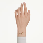 Idyllia bracelet Mixed cuts, Flower, Multicolored, Gold-tone plated