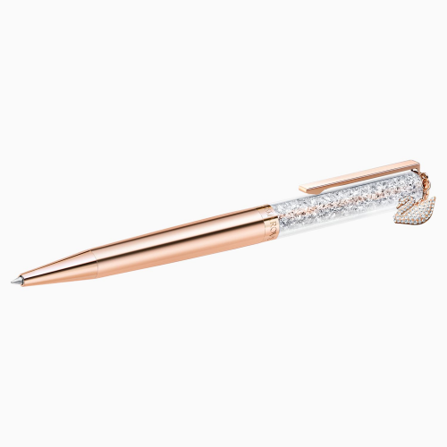 Crystalline Swan Ballpoint Pen, Rose-gold tone plated