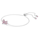 Lifelong Bow bracelet Bow, Pink, Rhodium plated