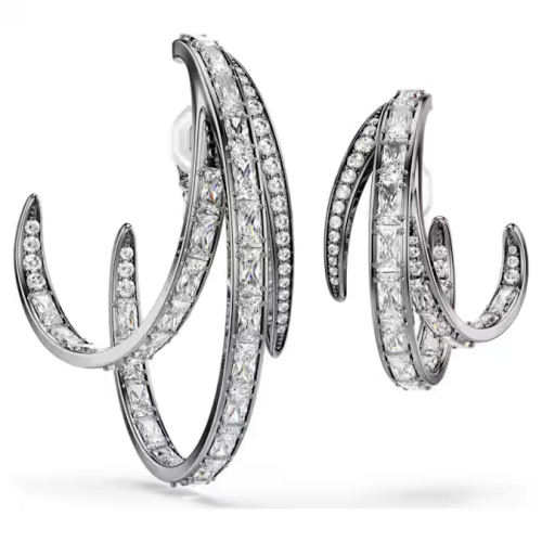 The Vienna Collection ear cuff set (3) Feather, Ruthenium plated
