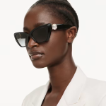 Sunglasses Cat-eye shape, SK6047, Black