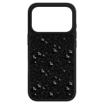 High smartphone case Flat Back crystals, iPhone® 17 Pro, Black