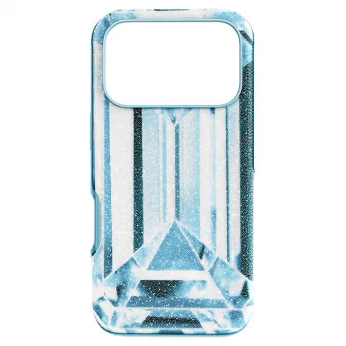 High smartphone case Crystal effect, iPhone® 17 Pro, Blue