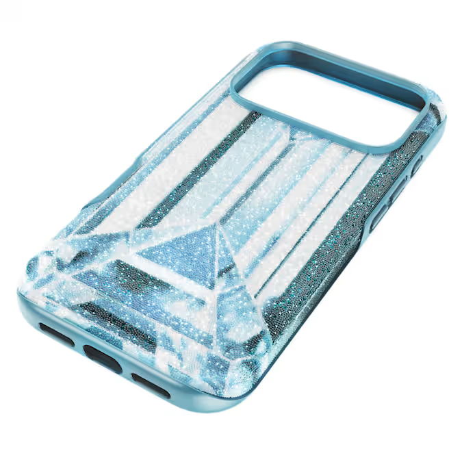 High smartphone case Crystal effect, iPhone® 17 Pro, Blue