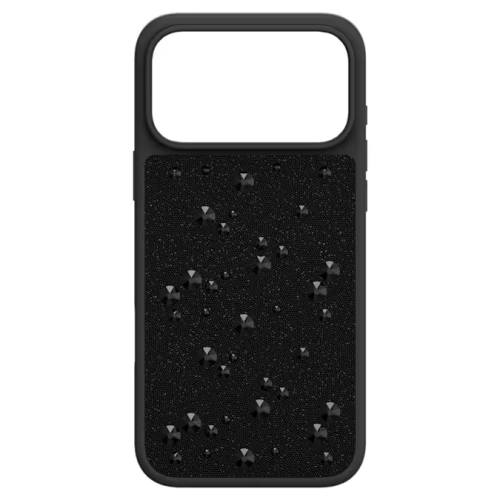 High smartphone case Flat Back crystals, iPhone® 17 Pro Max, Black