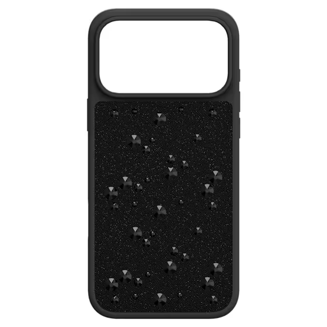 High smartphone case Flat Back crystals, iPhone® 17 Pro Max, Black