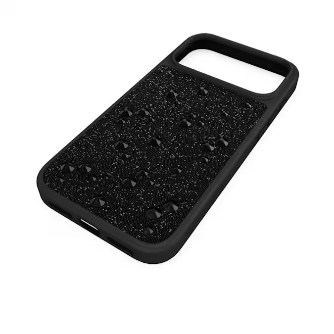 High smartphone case Flat Back crystals, iPhone® 17 Pro Max, Black
