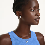 Idyllia set Mixed cuts, Heart with arrow, White, Rose gold-tone plated