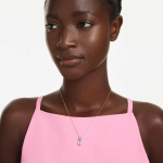 Chroma pendant Mixed cuts, Multicolored, Gold-tone plated