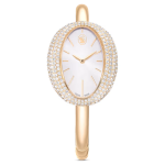 Imber bangle watch Swiss Made, Metal bracelet, Gold tone, Champagne gold-tone finish