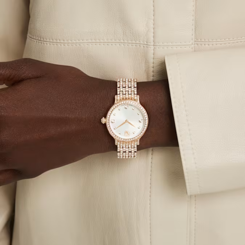 Imber watch Swiss Made, Metal bracelet, Rose gold tone, Rose gold-tone finish