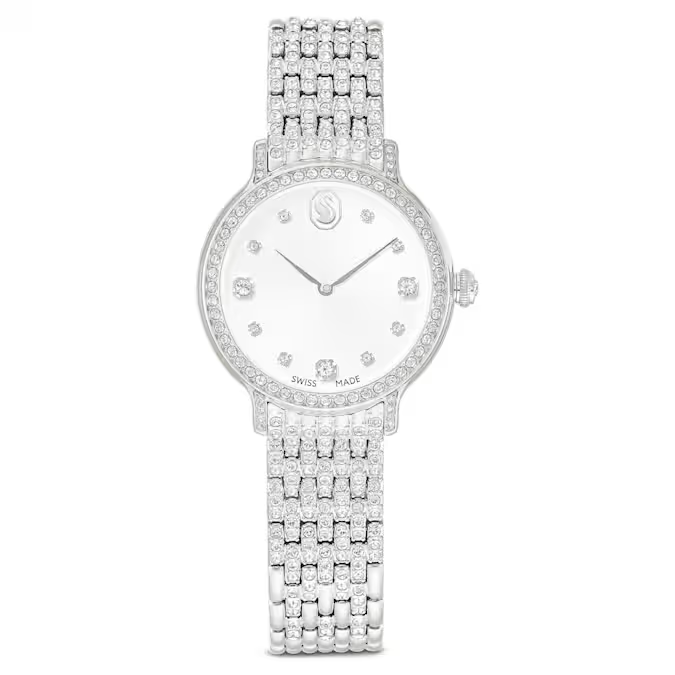 Imber watch Swiss Made, Metal bracelet, Silver tone, Stainless steel