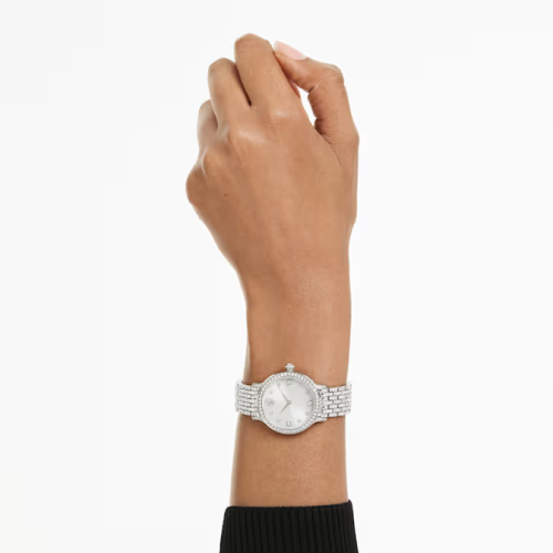 Imber watch Swiss Made, Metal bracelet, Silver tone, Stainless steel