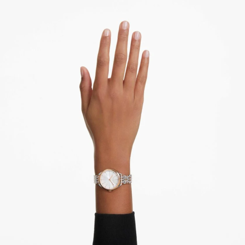 Attract watch Swiss Made, Metal bracelet, Rose gold tone, Rose gold-tone finish