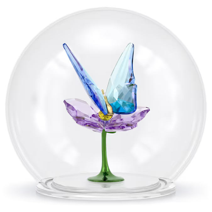 Idyllia Glass Ball Butterfly and Flower