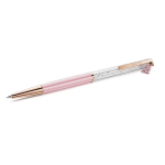 Crystalline ballpoint pen Teddy, Pink, Pink lacquered, Rose gold-tone plated