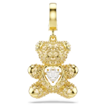 Idyllia charm Mixed cuts, Teddy, Gold tone, Gold-tone plated