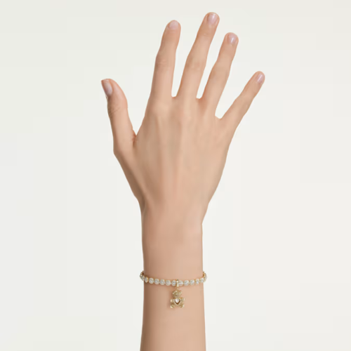 Idyllia charm Mixed cuts, Teddy, Gold tone, Gold-tone plated