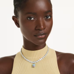 Idyllia charm Mixed cuts, Teddy, Blue, Rhodium plated