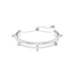 Ariana Grande x Swarovski Tennis bracelet, Mixed cuts, Multicolored, Rhodium plated