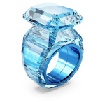 Lucent cocktail ring Octagon cut, Blue