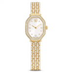 Dextera octagon watch Swiss Made, Metal bracelet, Gold tone, Gold-tone finish
