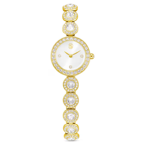 Una Angelic watch Crystal bracelet, Gold tone, Gold-tone finish