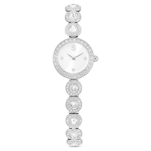 Una Angelic watch Crystal bracelet, Silver tone, Stainless steel