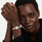 Una Angelic watch Crystal bracelet, Silver tone, Stainless steel