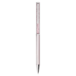 Crystalline ballpoint pen Pink lacquered, Chrome plated
