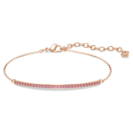 Only bracelet Round cut, Pink, 18K rose gold finish