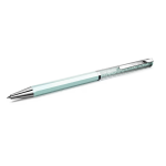 Crystalline ballpoint pen Blue lacquered, Chrome plated