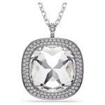 Una Angelic pendant and brooch Cushion cut, White, Mixed Plating