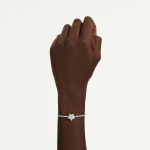 Sublima bracelet Round cut, Star, White, Rhodium plated
