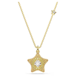 Sublima pendant Round cut, Star, Multicolored, 18K gold finish