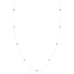 Chroma strandage Star, White, Rhodium plated