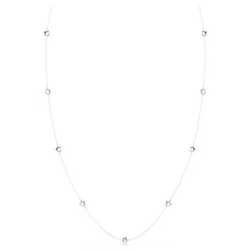 Chroma strandage Star, White, Rhodium plated